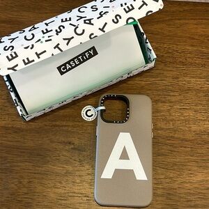 CASETIFY Custom Letter A MagSafe Compatible Phone Case
